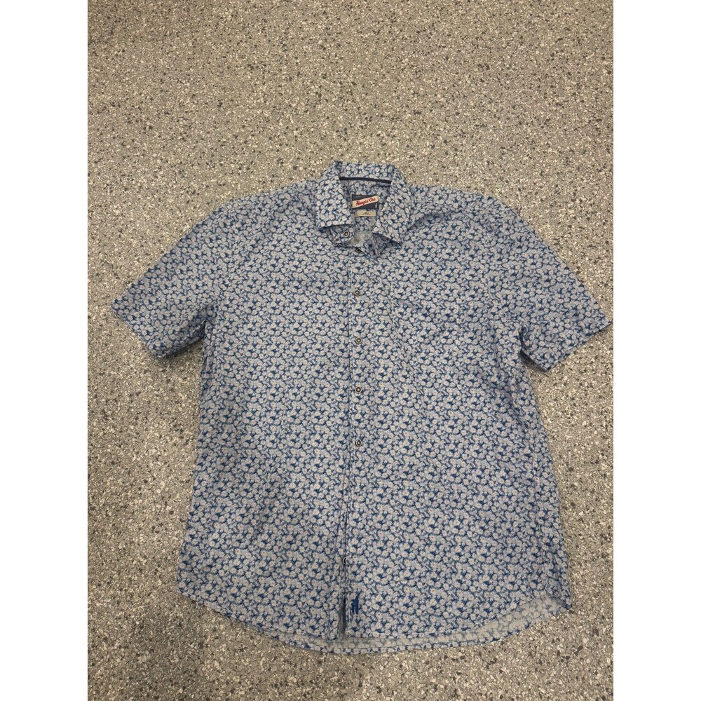 Johnnie O Hangin Out Flower Pattern Button Up Size Large